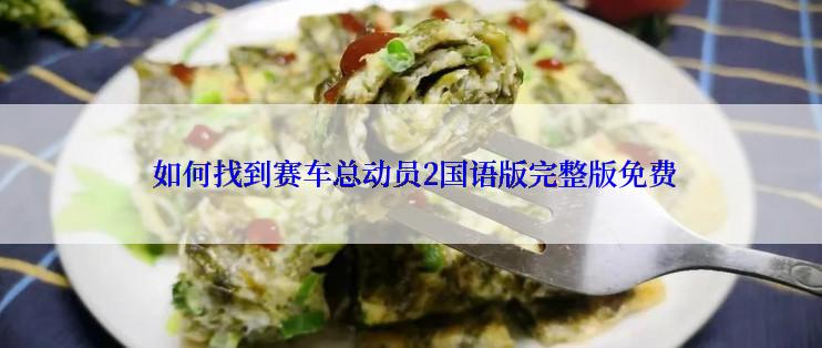  如何找到赛车总动员2国语版完整版免费