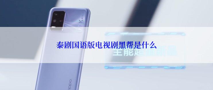 泰剧国语版电视剧黑帮是什么