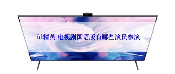  id精英 电视剧国语版有哪些演员参演