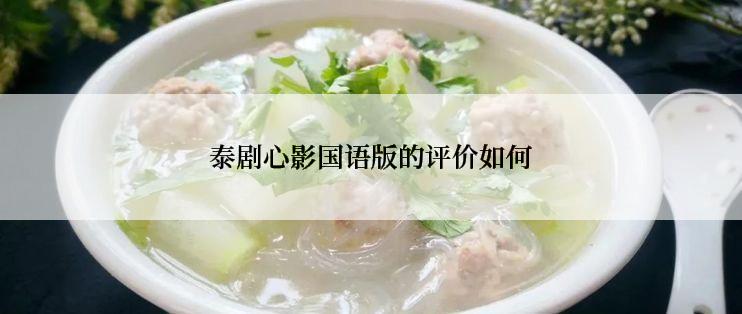 泰剧心影国语版的评价如何