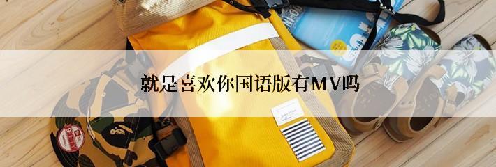  就是喜欢你国语版有MV吗