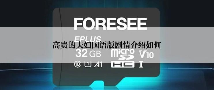 高贵的夫妇国语版剧情介绍如何