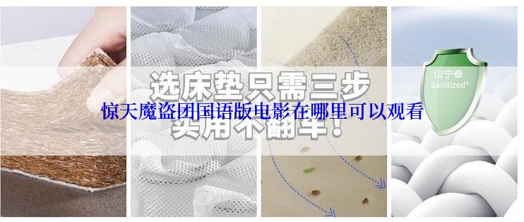 惊天魔盗团国语版电影在哪里可以观看