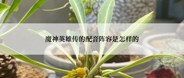 魔神英雄传的配音阵容是怎样的