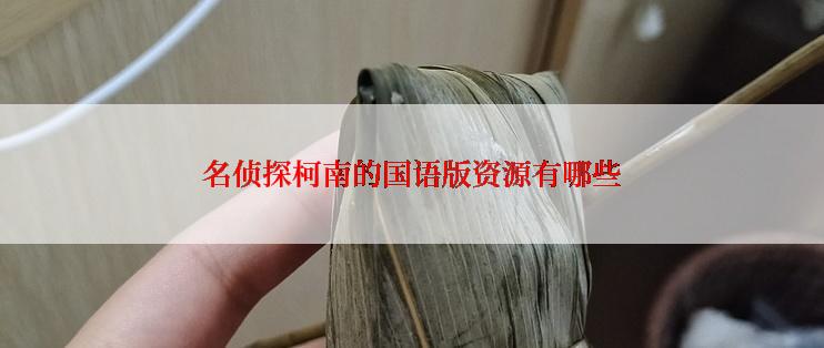 名侦探柯南的国语版资源有哪些