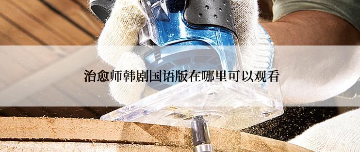 治愈师韩剧国语版在哪里可以观看