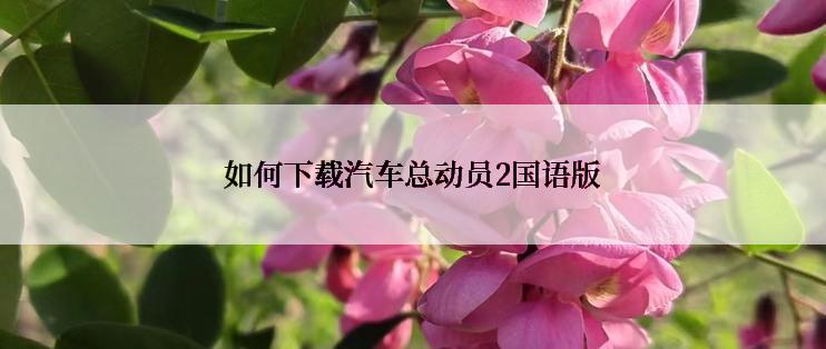 如何下载汽车总动员2国语版