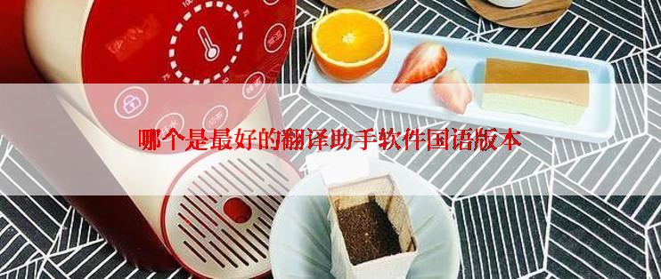 哪个是最好的翻译助手软件国语版本
