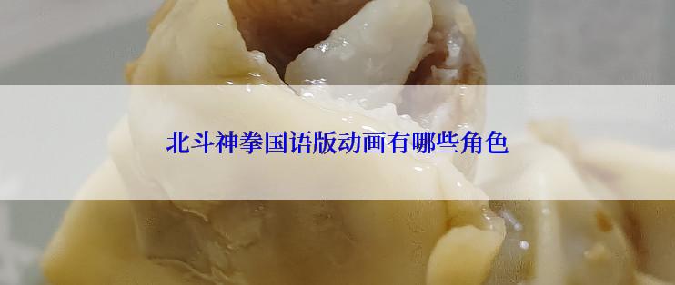 北斗神拳国语版动画有哪些角色