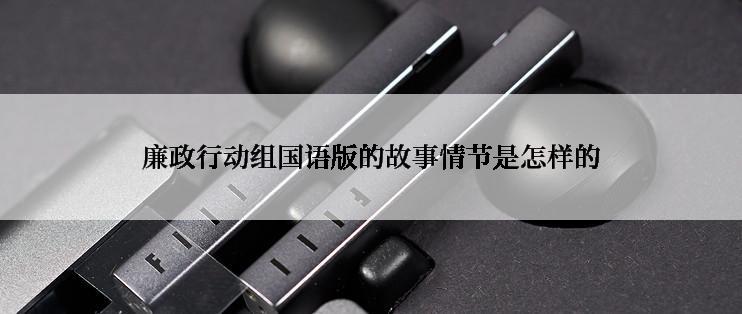 廉政行动组国语版的故事情节是怎样的