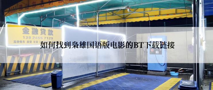  如何找到枭雄国语版电影的BT下载链接