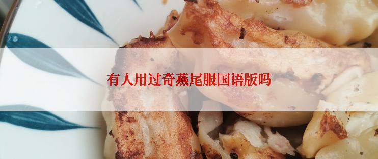 有人用过奇燕尾服国语版吗