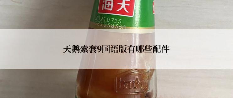 天鹅索套9国语版有哪些配件
