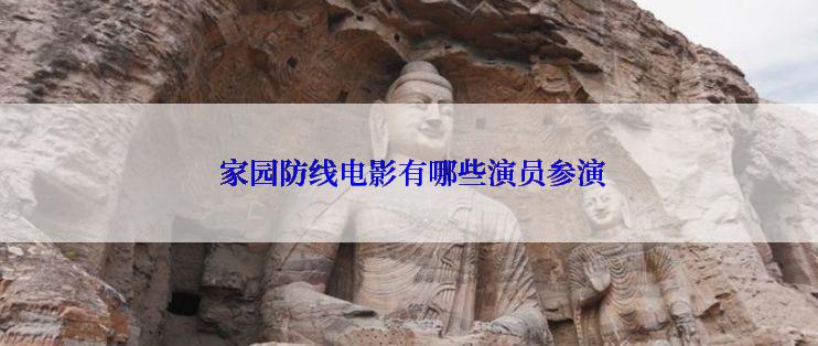 家园防线电影有哪些演员参演