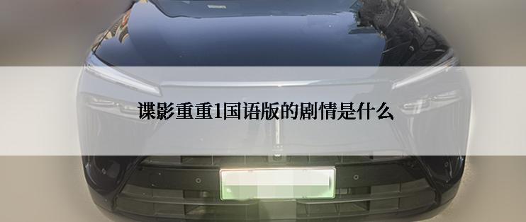  谍影重重1国语版的剧情是什么