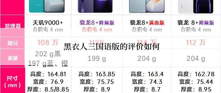  黑衣人三国语版的评价如何