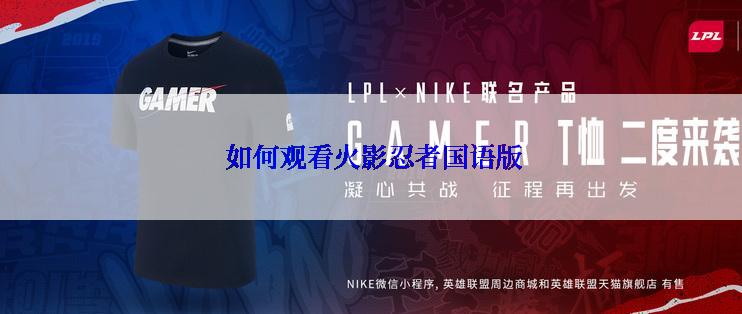  如何观看火影忍者国语版