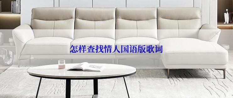 怎样查找情人国语版歌词