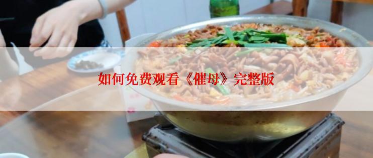如何免费观看《催母》完整版