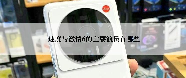  速度与激情6的主要演员有哪些