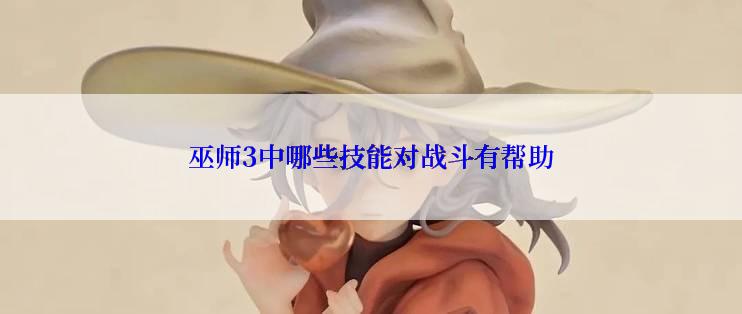 巫师3中哪些技能对战斗有帮助