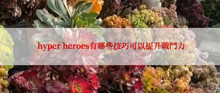  hyper heroes有哪些技巧可以提升戰鬥力