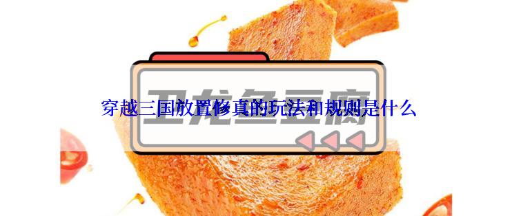  穿越三国放置修真的玩法和规则是什么