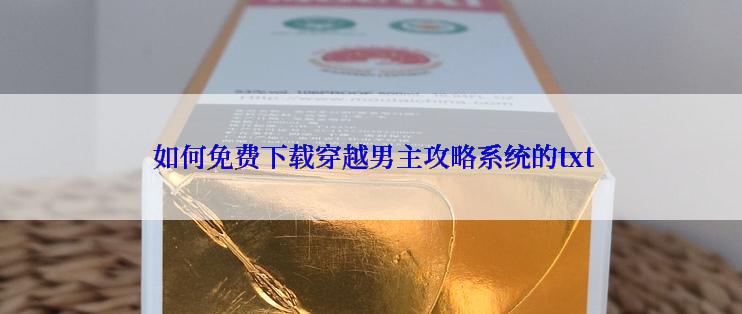  如何免费下载穿越男主攻略系统的txt
