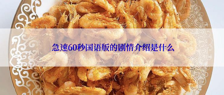  急速60秒国语版的剧情介绍是什么