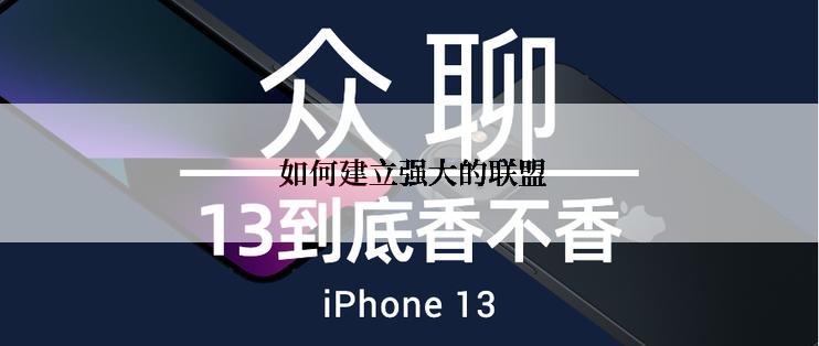 如何建立强大的联盟