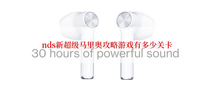 nds新超级马里奥攻略游戏有多少关卡