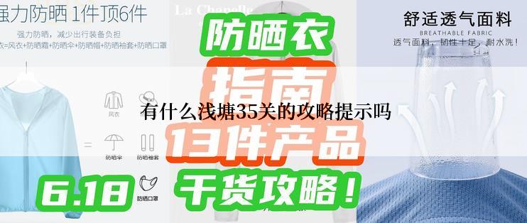有什么浅塘35关的攻略提示吗