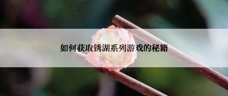 如何获取锈湖系列游戏的秘籍