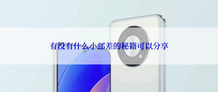 有没有什么小邮差的秘籍可以分享