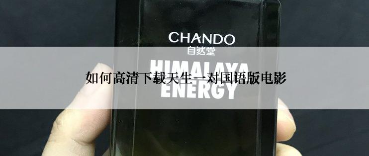  如何高清下载天生一对国语版电影