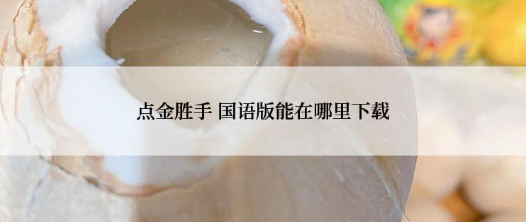 点金胜手 国语版能在哪里下载