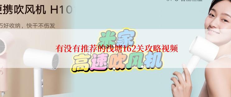  有没有推荐的浅塘162关攻略视频