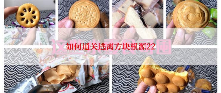 如何通关逃离方块根源22