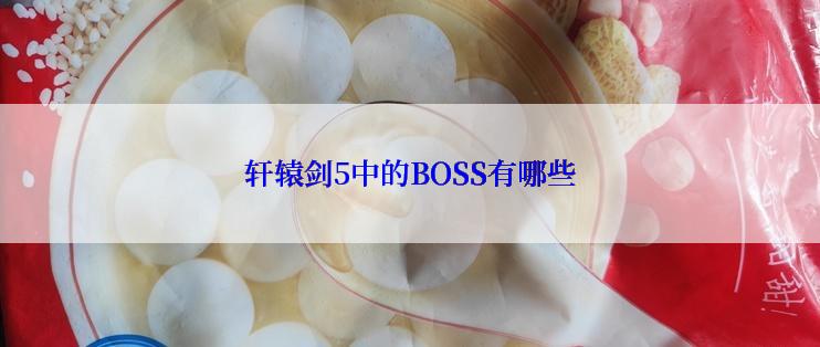 轩辕剑5中的BOSS有哪些