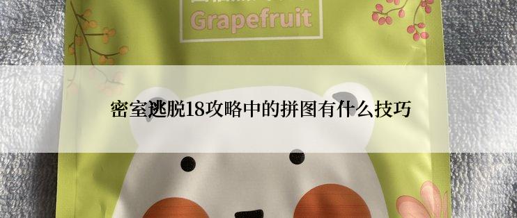  密室逃脱18攻略中的拼图有什么技巧