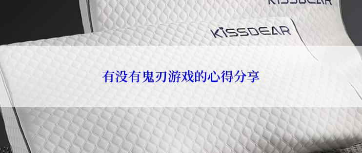 有没有鬼刃游戏的心得分享