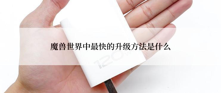 魔兽世界中最快的升级方法是什么