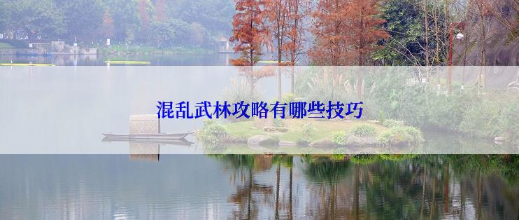 混乱武林攻略有哪些技巧