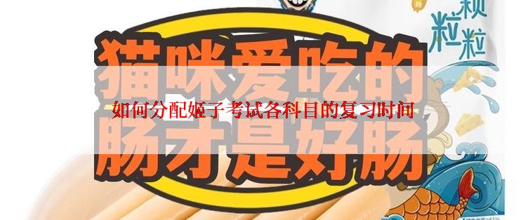 如何分配姬子考试各科目的复习时间