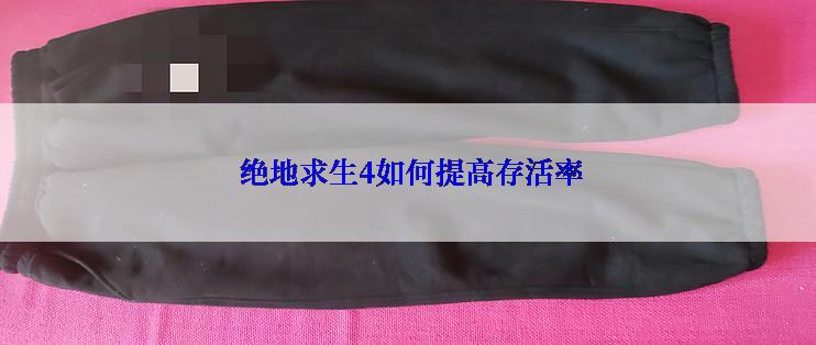  绝地求生4如何提高存活率