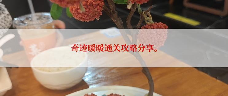 奇迹暖暖通关攻略分享。