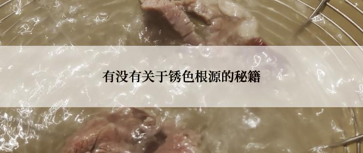 有没有关于锈色根源的秘籍