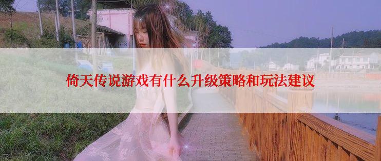 倚天传说游戏有什么升级策略和玩法建议