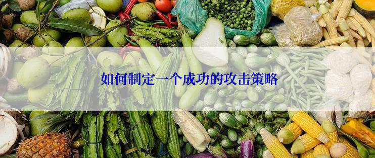  如何制定一个成功的攻击策略