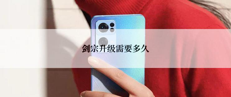 剑宗升级需要多久